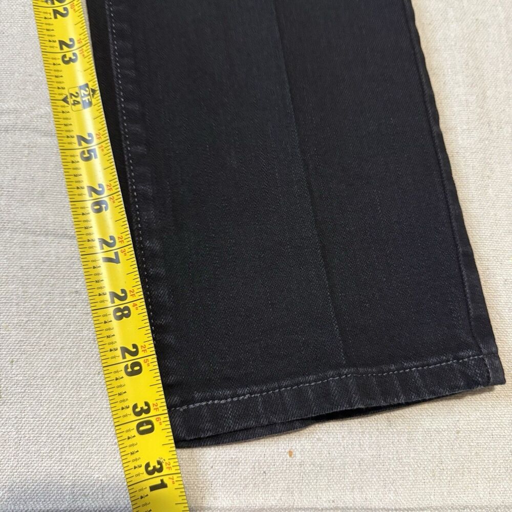 Levi's The Original Jeans Size 10 M Womens Mid Rise Skinny Black Dark Wash - Picture 8 of 8